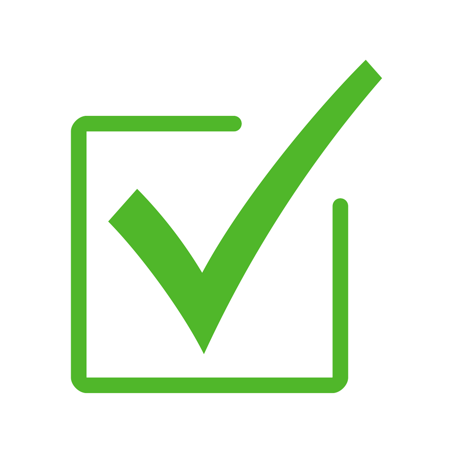 [CITYPNG.COM]HD Green Checkbox Tick Mark Symbol Icon PNG - 1500x1500